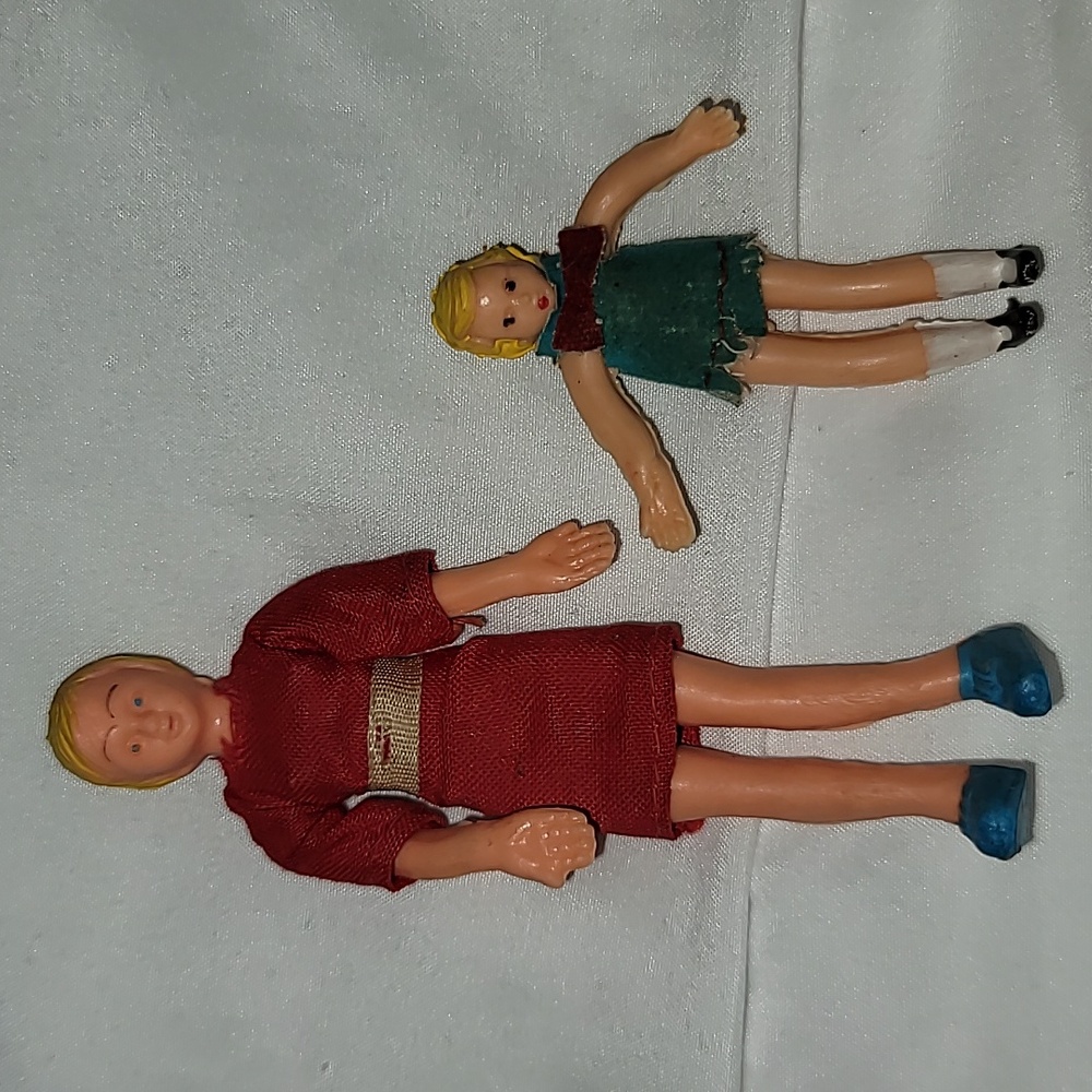 Old Vintage Antique Caco Concord Dolls Made In Germany Doll Set Of 2